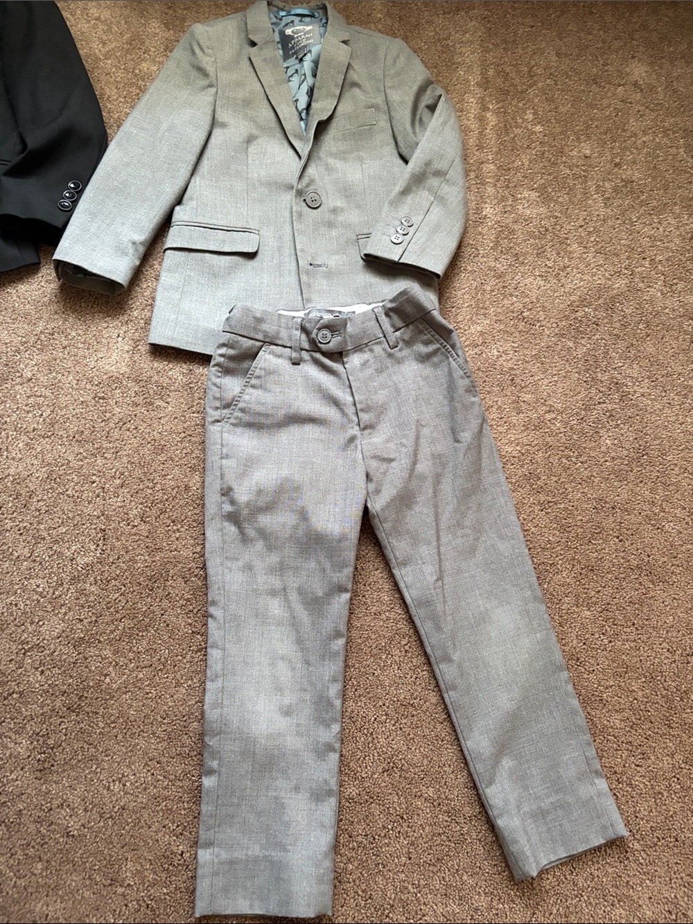 Appaman Gray Boys Suit and Solid Black Suit